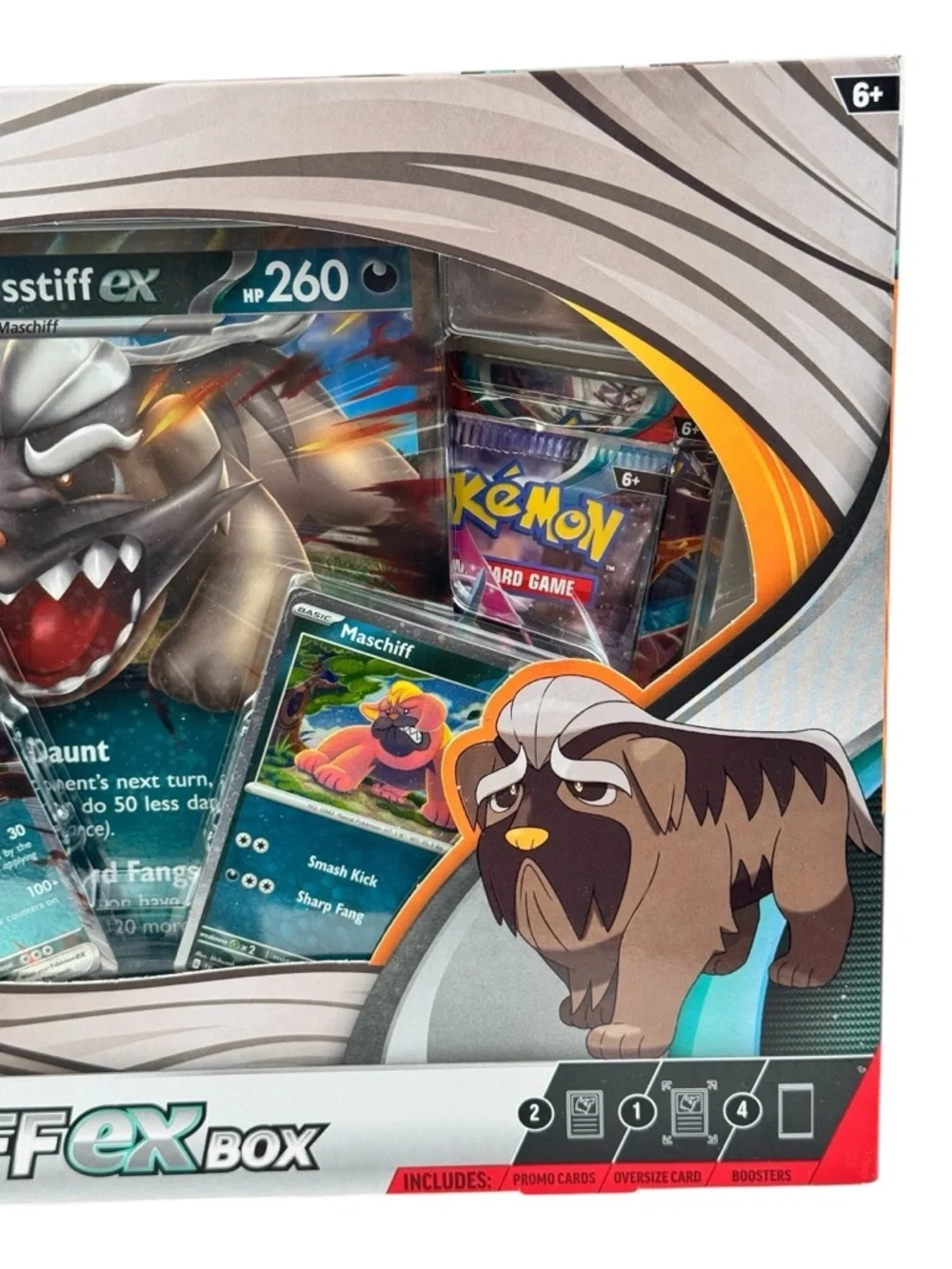 Pokemon TCG Mabosstiff ex Collection Box Kit Promo Factory Sealed Oversize Card